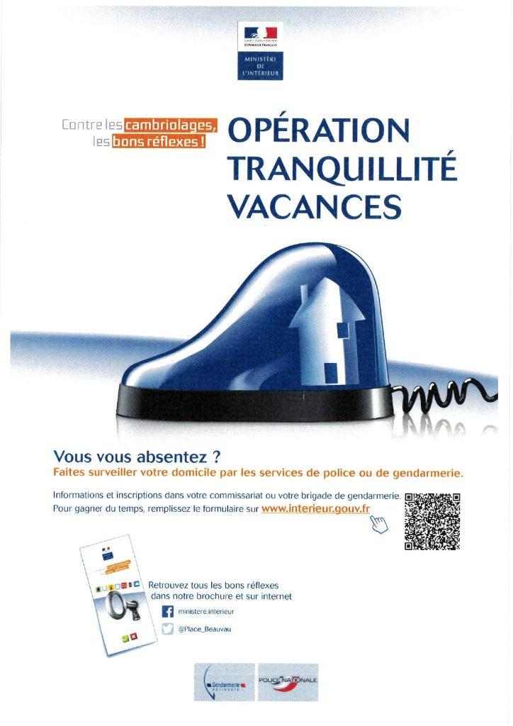 Opérations Tranquilités Vacances