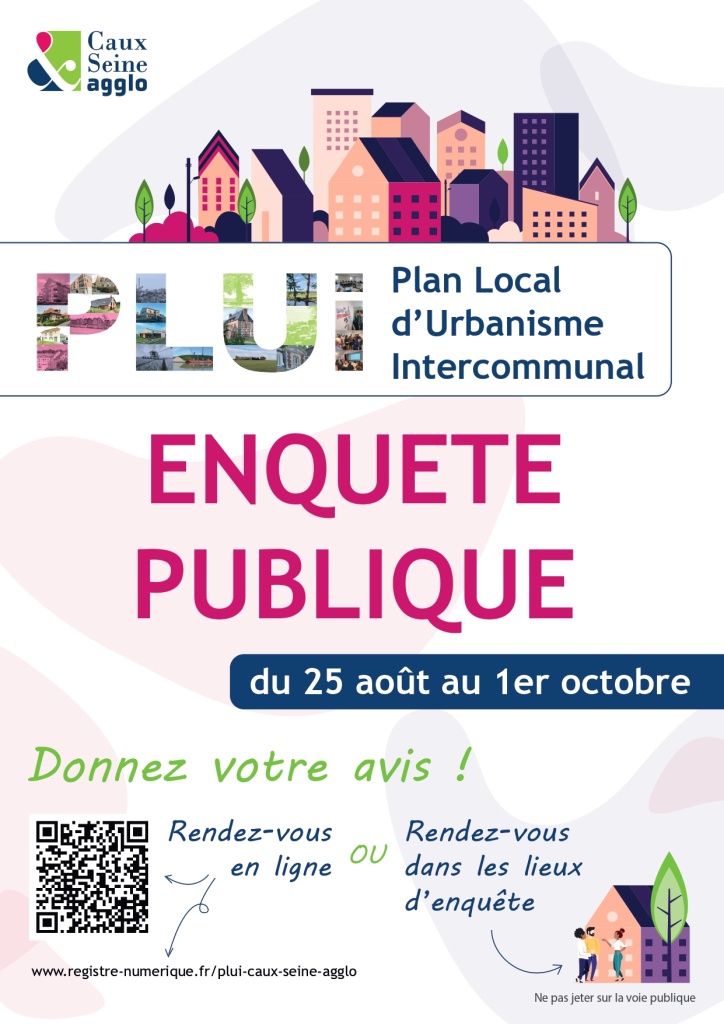 PLUi Plan Local d'Urbanisme Intercommunale - Enquête publique